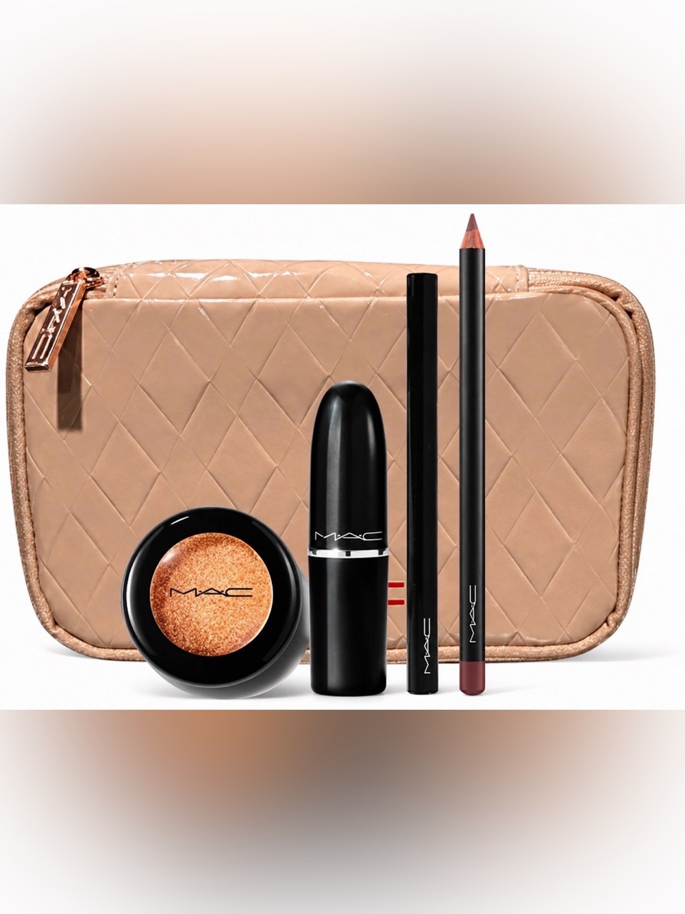 Mac Essential Eye + Lip Kit - Lip Pencil / Lipstick / Dazzleshadow / Eyeliner